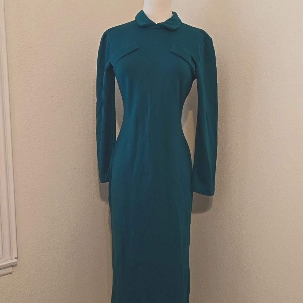 Young‎ edwardian knit vintage dress Small (see measurements)